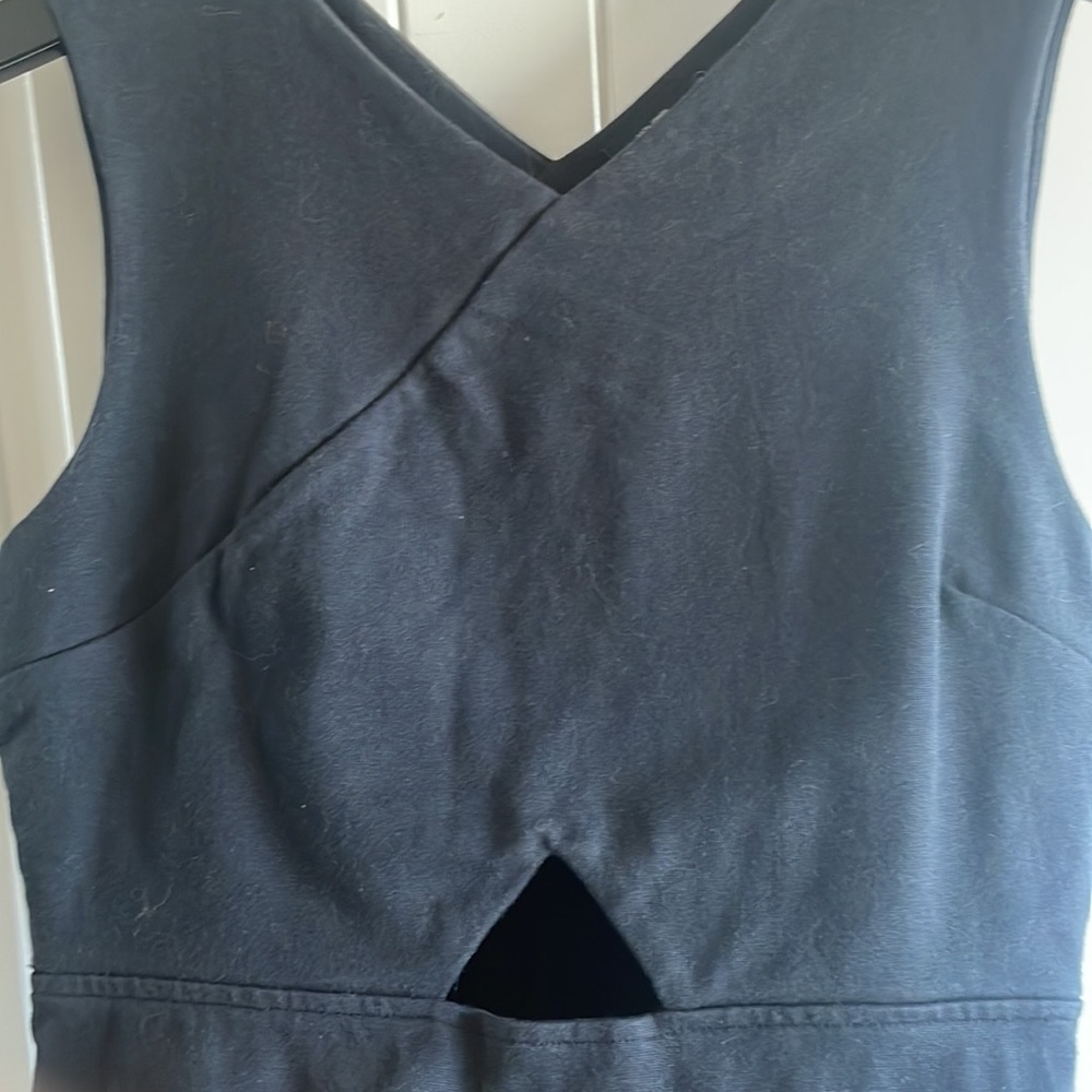Kate Spade ♠️ Saturday black v-neck bodycon dress size small - Picture 4 of 4